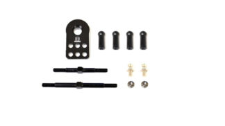 t4works アルミCNC強化サーボホーン(6穴) 5㎜ピロボールセット T4-SH02BK-SET