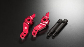 t4works アルミCNC強化アルミアップライト SHORTシャフト 専用ピロボール / M3x22mmスクリューピン2本付 T4-UR01RD